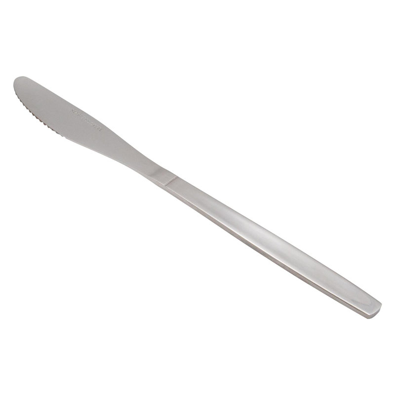 Argon Tableware - Economy Silver Dinner Knives - Rust Resistant Flatware Set of 12