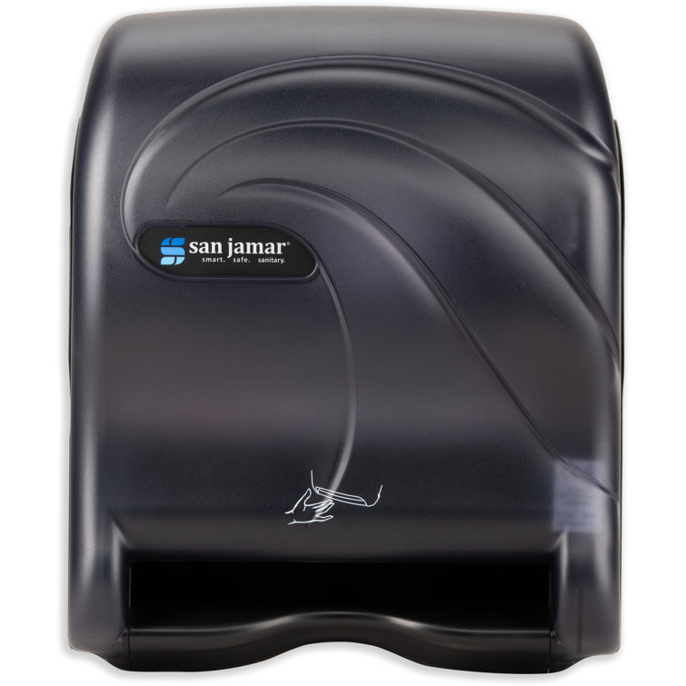 San Jamar Smart Essence Electronic Roll Towel Dispenser, Black