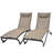 Vivere Denisia Stackable Aluminum Glendale Lounger Set Made with Premium Phifertex Fabric-1755912008