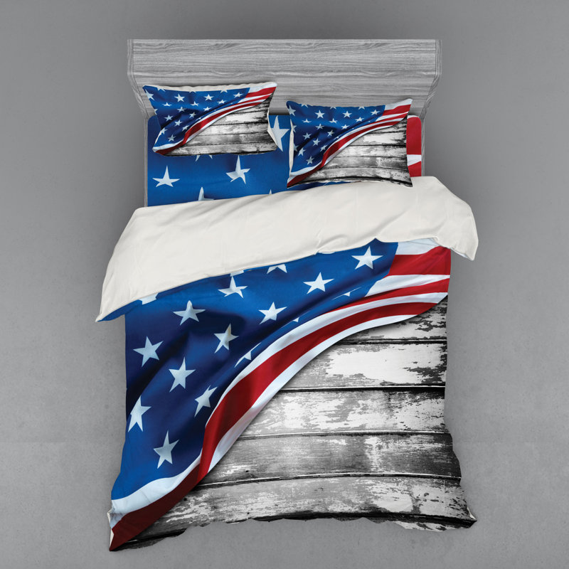 Farmhouse / Country Polyester Duvet Cover, Queen Duvet Cover + 3 Additional Pieces