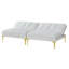 Tissu convertible futon avec pieds en métal