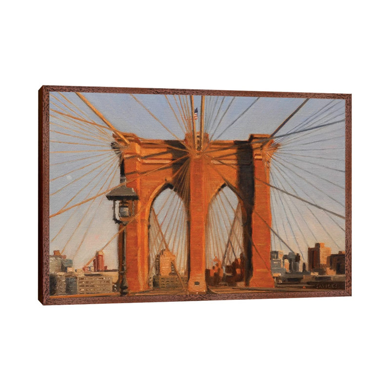1 Piece Wall Art on Canvas, 66.04 cm H x 45.72 cm W, Classic Brown Wood Framed Canvas