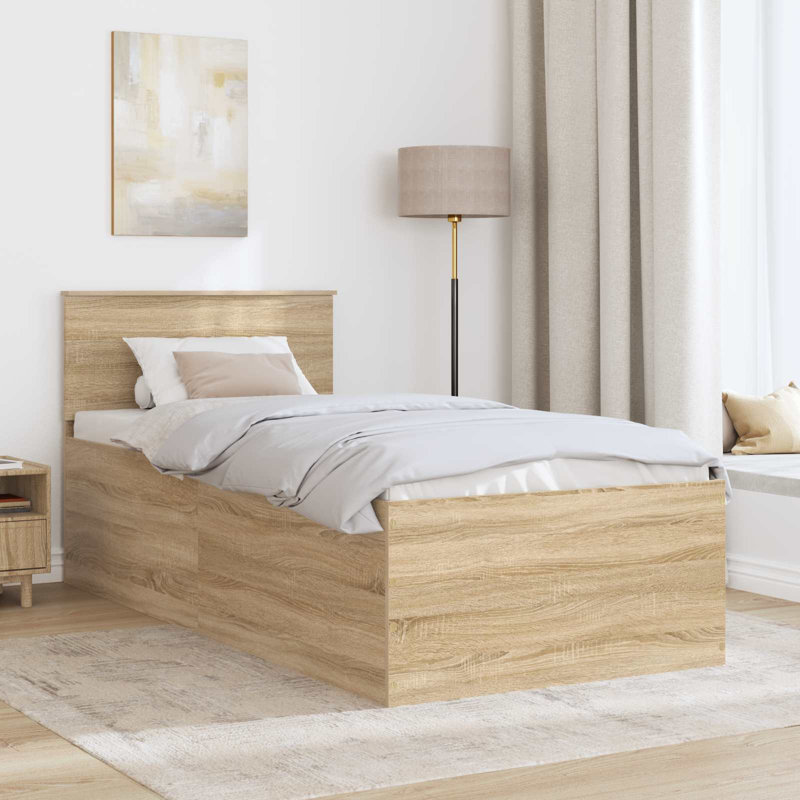 Bed, Small Single (2'6), Sonoma Oak