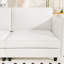 Grand 141,5 po 6 places en forme de U avec pochettes amovibles, conception moderne pour les espaces de vie, beige, peau respirante, ressorts ensachés, mousse haute, quincaillerie, 4 pieds, capacité de 1200 livres, convient-842047847