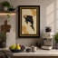 Descending Bear Art Deco - Wrapped Canvas-343314396-343314398