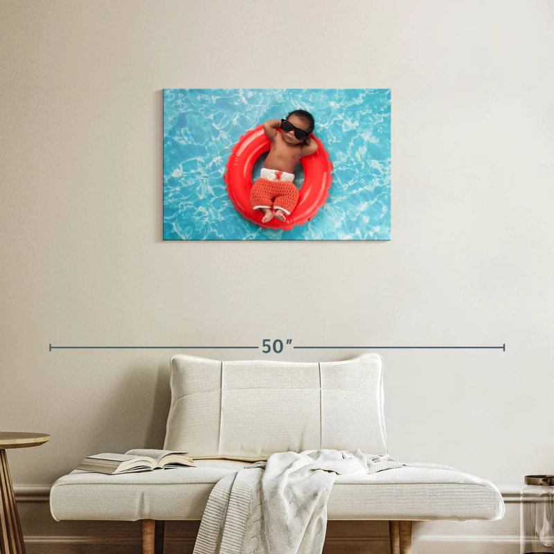 Anneau de bain Leisha pour bébé, H 20 po x l 30 po