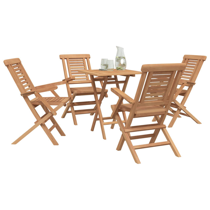 Solid Wood Patio Dining Set Table,