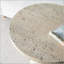 Table d'appoint ronde durable en magnésium 22 po x 22 po x 25,5 po avec base piédestal pour une utilisation polyvalente