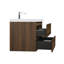 Ensemble de meuble-lavabo mural simple 35,5 po Bacup