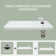 60'' W 32'' D Rectangular Double Shower Base
