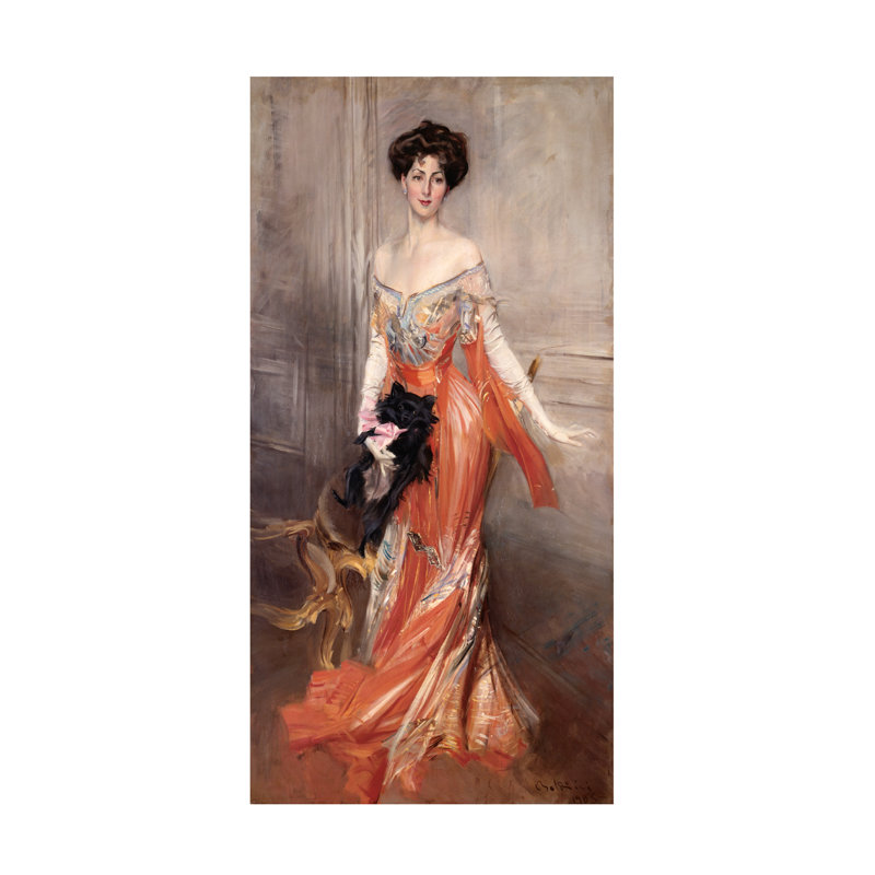Art sur toile, Marcus Jules Portrait of Elizabeth Wharton Drexel, H 10 po x l 19 po