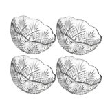 Dublin Crystal Dessert Bowls 3.5oz Set