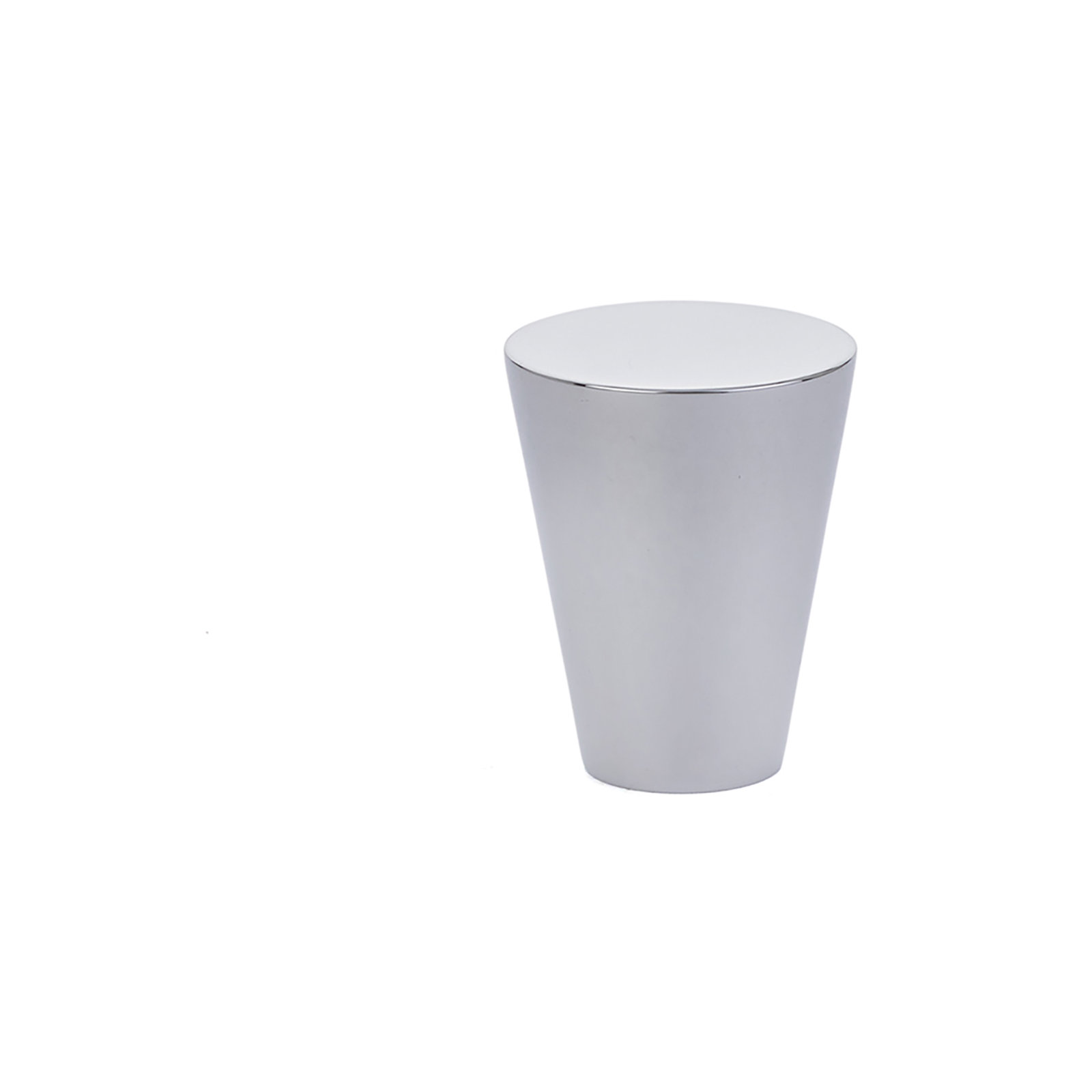 Conical Knob Knob, Polished Chrome, 0.62" H x 0.62" W x 1.12" D