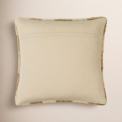 Raven Checkered Wool Throw Pillow