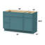 Base de meuble-lavabo simple 51 po seulement-97679176