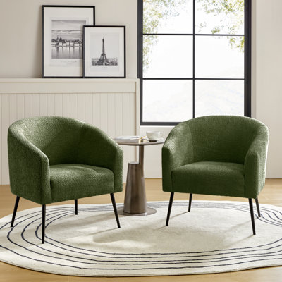 Chaise avec accoudoirs modernes 27,5 po Cadie