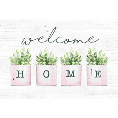 " Welcome Home Potted Plants "