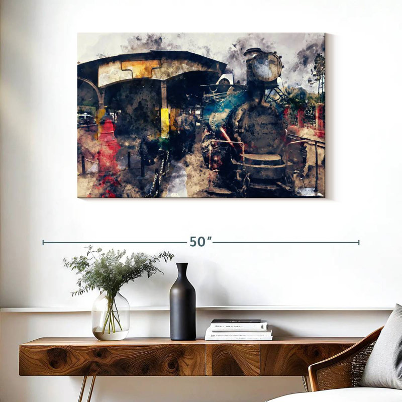 Mehar Steam Train, 26" H x 39" W