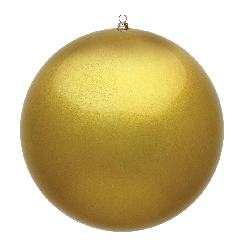 Vickerman 20" Giant Shiny Gold Ball Christmas Ornament, Gold Shiny, 20" H x 20" W x 6" D
