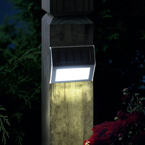 gigalumi Silver Solar Powered Integrated LED Step Light & Reviews | Wayfair