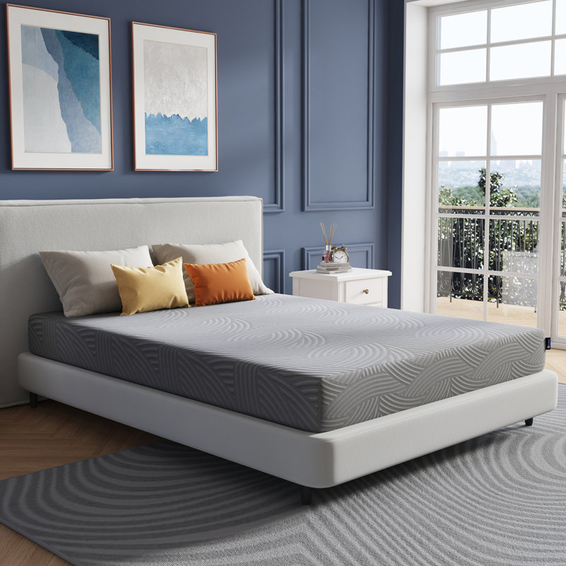 Matelas en mousse viscoélastique imprégnée de charbon 6 po, Lit simple