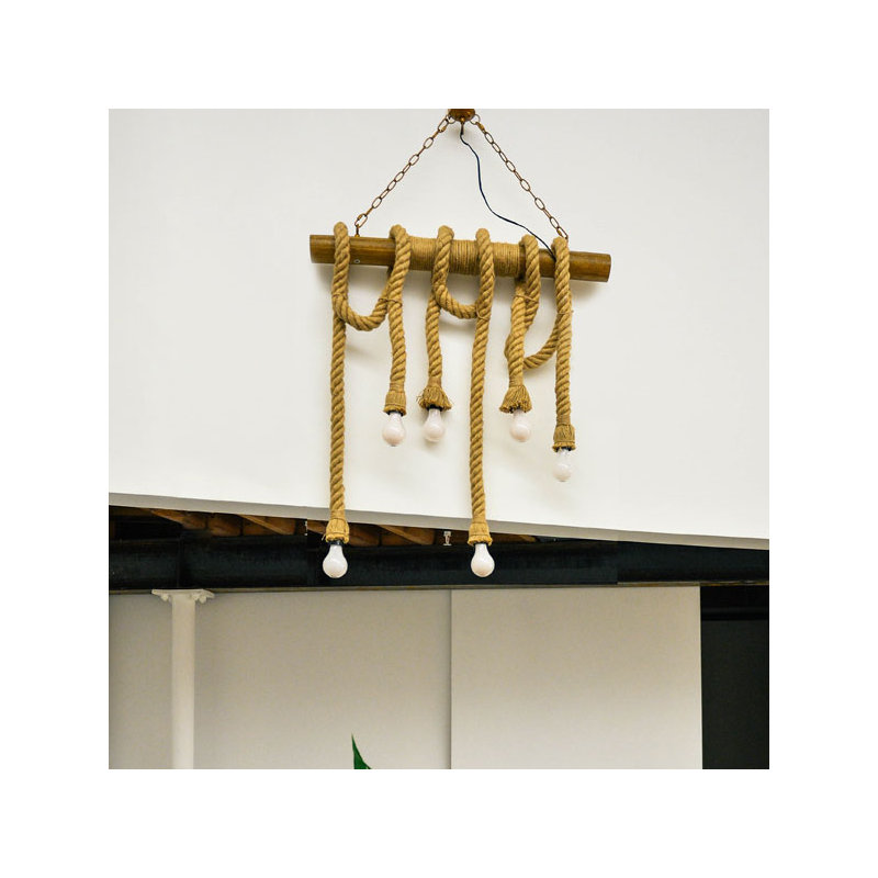 Luminaire suspendu en grappe à 6 lumières