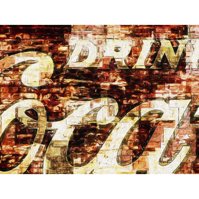 Coca Cola Pop Framed Textual Art