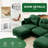 Modular Sectional U Shaped Couch With Ottoman-118377359
