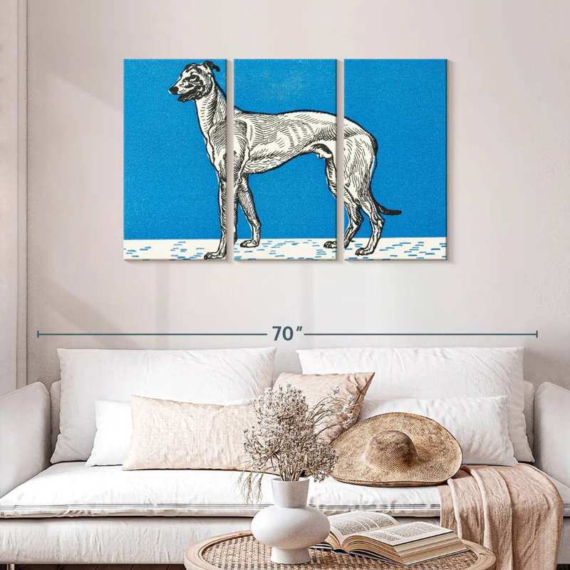Brampt Greyhound III, 28" H x 45" W