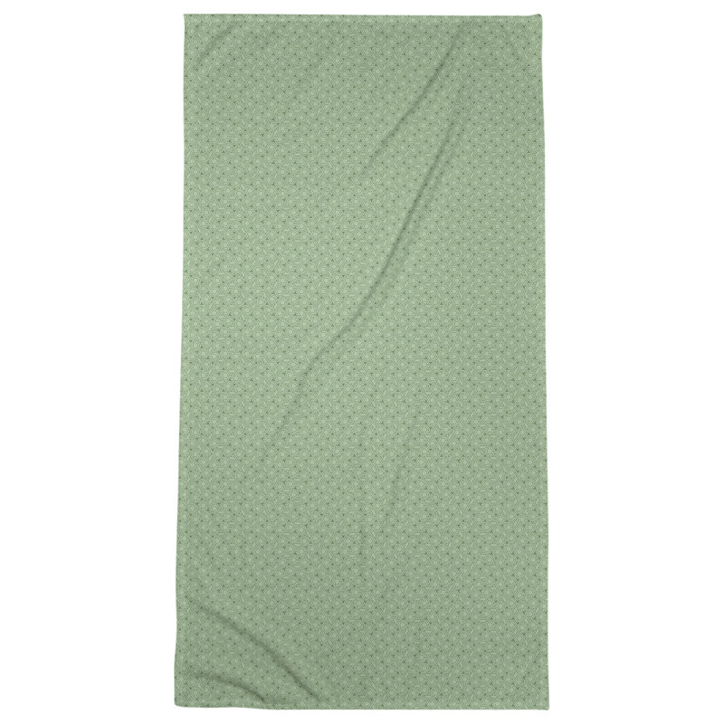 Serviette de bain hexagonale classique en treillis, Vert foncé