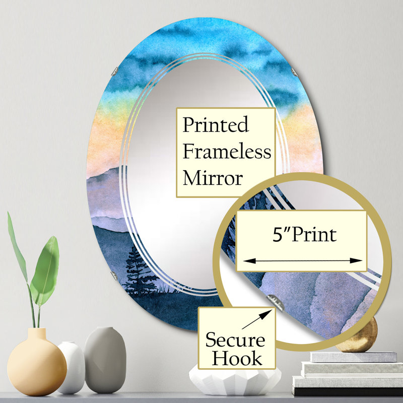 Miroir de salle de bain sans cadre, 30 po x 20 po