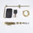 11.81*7.48" Square Showerhead Bathroom Rainfall Shower System with Tub Filler, Brass Shower Trim Kit 2 in 1 Handheld Shower with Rough-in Valve-92697789