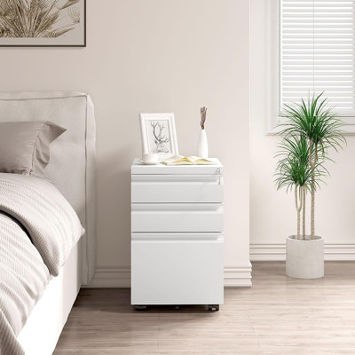 Lynnis 39cm Wide 3 -Drawer Mobile File Cabinet