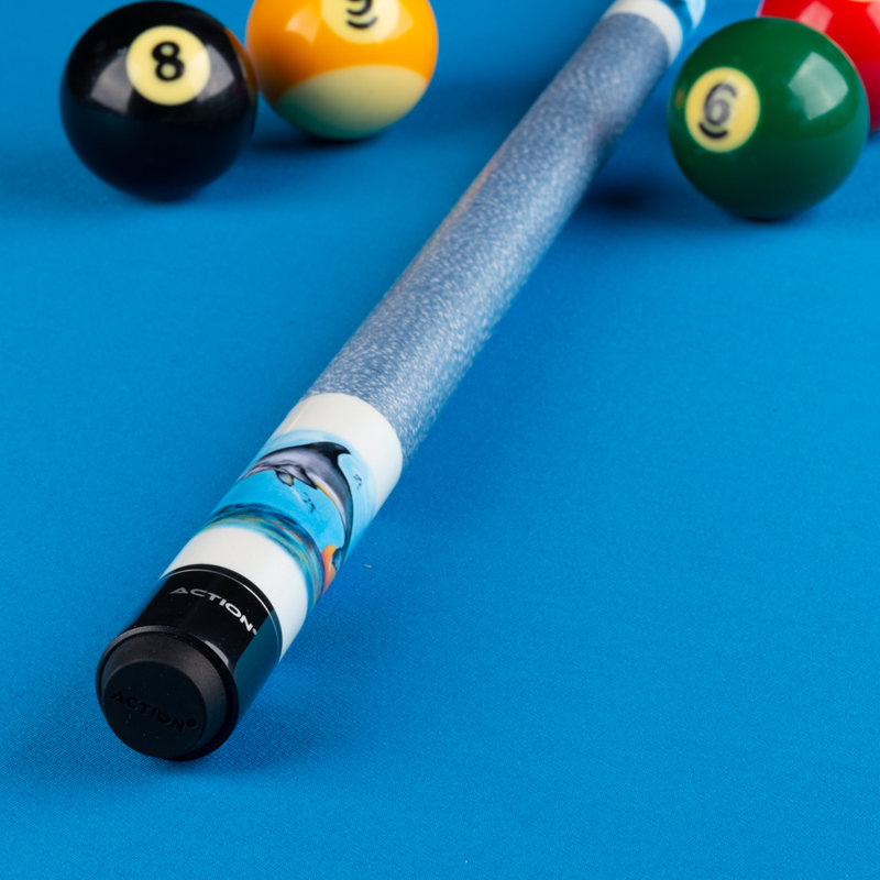 Action Adventure Dolphins Pool Cue, 18 oz.