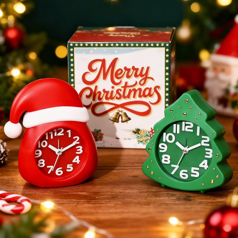 4.5" Analog Alarm Clock, Small Retro Desk Clock and Table Clock