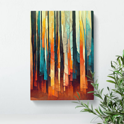 XV1022-4704X Torn Abstract Forest No.4 - Print