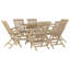 Ranck 6 - Person Teak Patio Dining Set with Rectangular Table