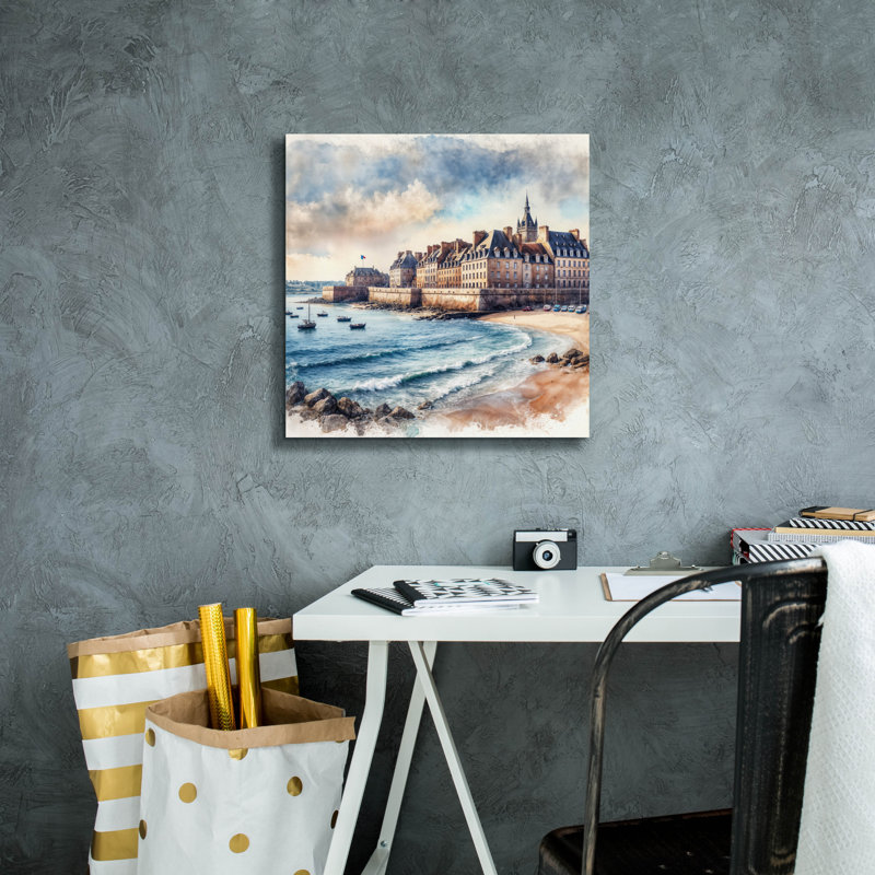 Art mural sur toile Aynslie, H 18 po x l 18 po