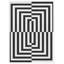 "Lignes noires et blanches", art texturé encadré-1701383105-1701383107