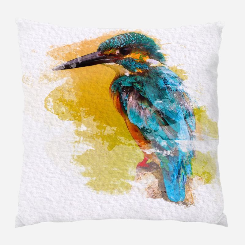 Coussin oiseau Woodhouse, Microsuède, Intérieur