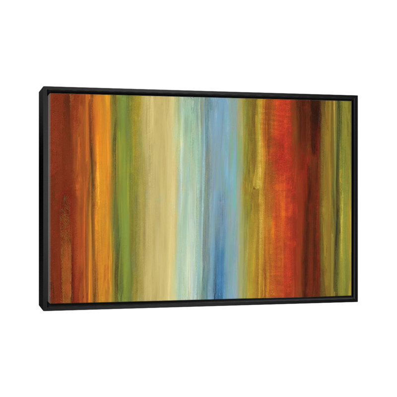 «Wavel Longueur II», reproduction d'art sur toile, Toile avec cadre noir, Pas de tapis, H 32 po x l 48 po x P 1,5 po