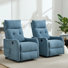 25" W Power Lift Chair Recliners Infinite Position With Heat And 8 Point Massage (set Of 2)