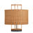 2-Light Rattan table lamp