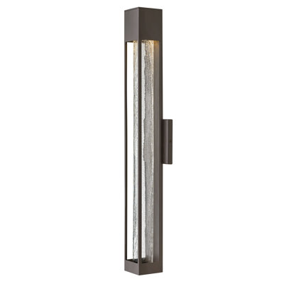 Vapor Crackled Glass Outdoor Armed Sconce