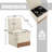 360 Degree Swivel Upholstered Dining Chairs Set of 2 with Hidden Storage for Living