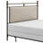Deason Upholstered Metal Standard Bed-233810540