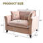 Fauteuil d'appoint surdimensionné de 47 po de large avec siège profond et coussin de taille (ensemble de 2)-1632869840