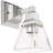 Wall Sconce: 1-Light Clear Glass Shade.-1817631481