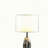 19" Dodecahedron Solid Crystal Prism Table Lamp in Chrome Silver