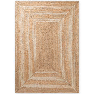 Hanse Home Juno Line - Jute Rug, Natural Rug for Living room, Bedroom, Diningroom